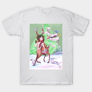 Tis the Season: Polar Express Centaur Card T-Shirt